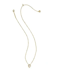 Framed Silver Tess Satellite Short Pendant Necklace Ivory Mother-of-Pearl