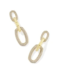 Emery Silver Statement Earrings White CZ
