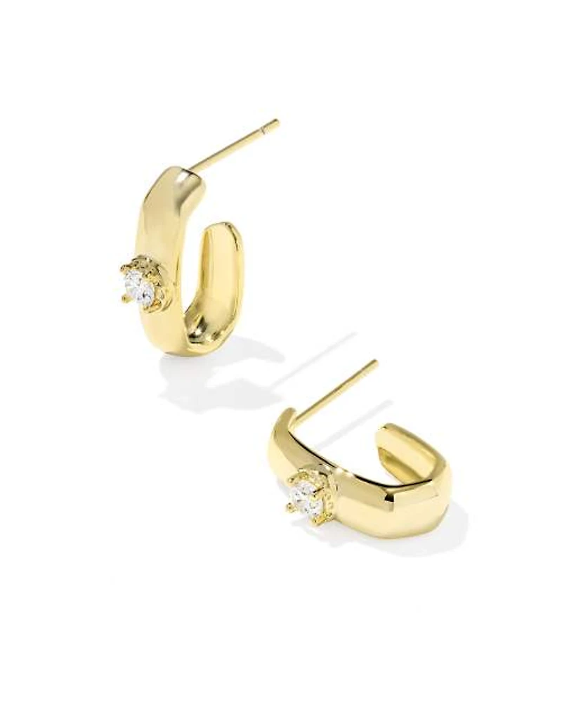 Bria Gold Hoop Earrings