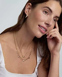 Bria Silver Short Pendant Necklace