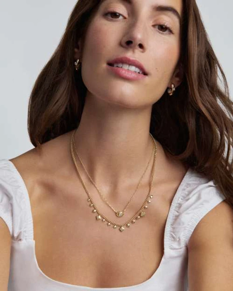 Bria Silver Short Pendant Necklace