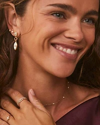 0.2 ct Lab Grown White Diamond Davie 14k Yellow Gold Studs 