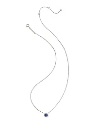 0.36 ct Lab Grown Gemstone Short 14k Yellow Gold Pendant