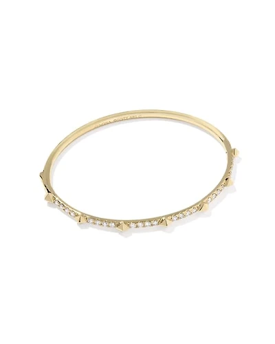 ct Lab Grown White Diamond Astrid 14k Yellow Gold Bangle