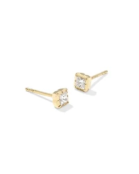 0.27 ct Lab Grown White Diamond Dira 14k Yellow Gold Studs 