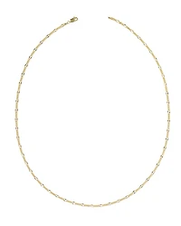 Thin Figaro Oxidized Sterling Silver Chain Necklace