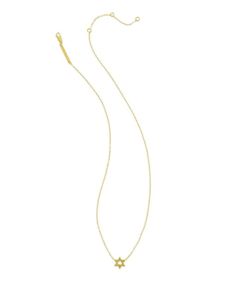 Star of David Pendant Necklace Sterling Silver