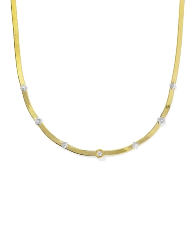 Virginia Sterling Silver Chain Necklace White Topaz