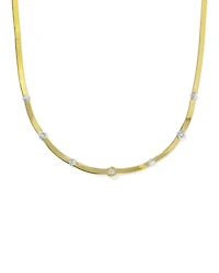 Virginia Sterling Silver Chain Necklace White Topaz