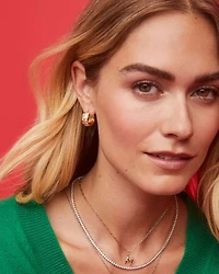 Ashby Sterling Silver Huggie Earrings White Topaz