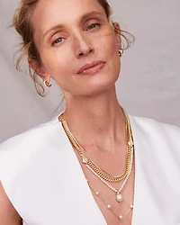 Krista Gold Huggie Earrings Freshwater Cultured Pearl