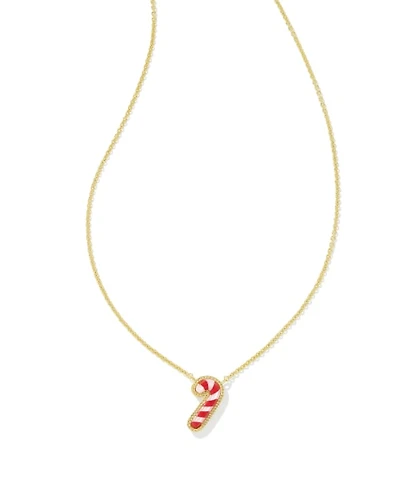 Candy Cane Short Pendant Necklace