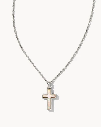 Cross Pendant Necklace in Silver