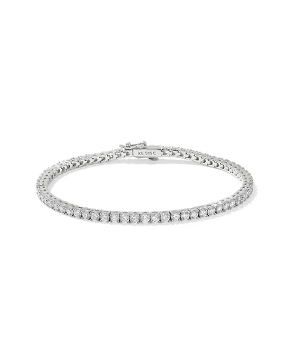 ct Lab Grown White Diamond Tennis Bracelet 14k Yellow Gold