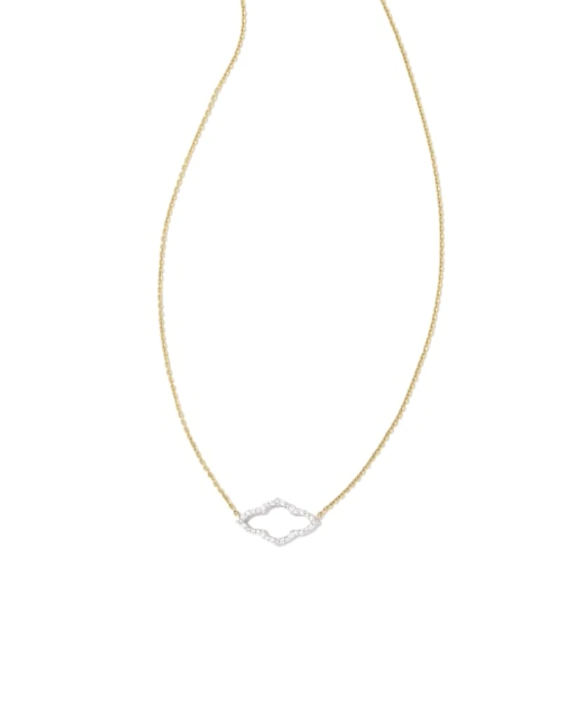 0.16 ct Abbie 14k Yellow Gold Pendant Necklace White Diamond