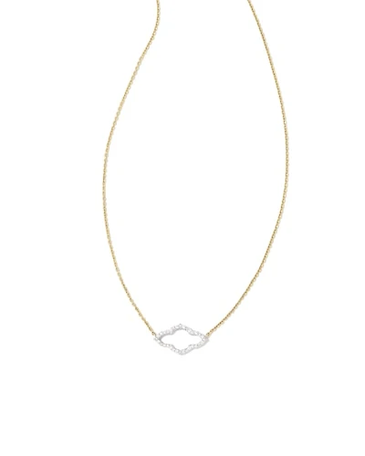 0.16 ct Abbie 14k Yellow Gold Pendant Necklace White Diamond