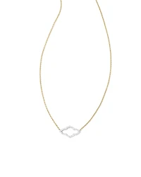 0.16 ct Abbie 14k Yellow Gold Pendant Necklace White Diamond