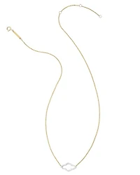 0.16 ct Abbie 14k Yellow Gold Pendant Necklace White Diamond