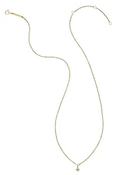 Michelle 14k Yellow Gold Diamond Accent Pendant Necklace in White Diamond