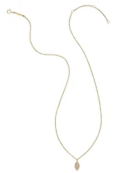 0.15 ct Vivianne 14k Yellow Gold Pendant Necklace White Diamond