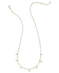 0.11 ct Willow 14k Yellow Gold Strand Necklace in White Diamond