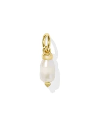 Abigail 18k Gold Vermeil Pearl Accent Charm in Freshwater Cultured Pearl