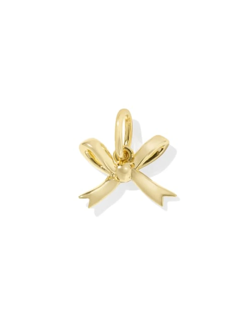 Bow Accent Charm Sterling Silver
