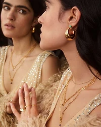 Raylyn Hoop Earrings 18k Gold Vermeil