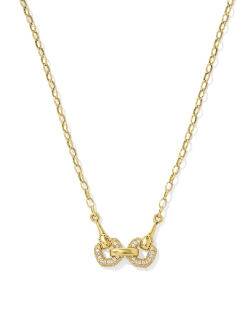 Beau Pave Short Pendant Necklace