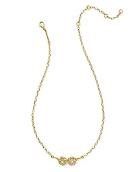 Beau Pave Short Pendant Necklace