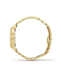 Alex Gold Tone Stainless Steel 35mm Watch in Burgundy Quartz