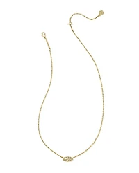 Holland Silver Short Pendant Necklace in White CZ