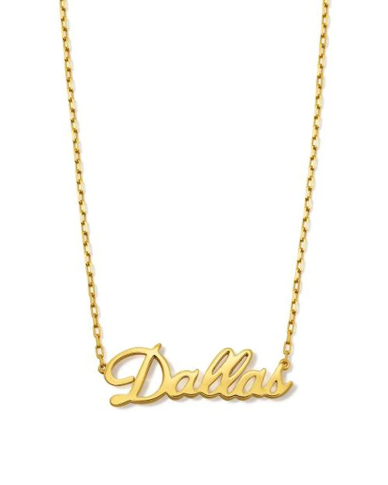 Dallas Pendant Necklace Sterling Silver