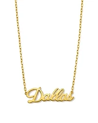 Dallas Pendant Necklace Sterling Silver