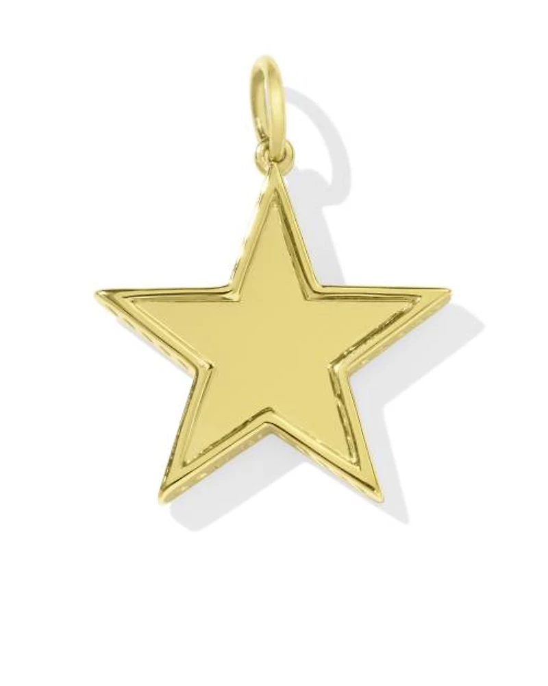 Large Star Charm Sterling Silver