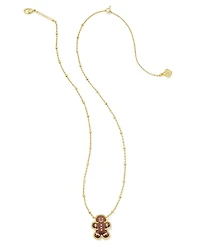Gingerbread Gold Short Pendant Necklace