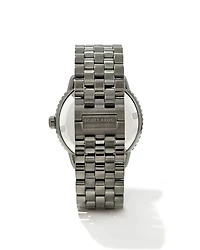 Beck Gunmetal Stainless Steel 44mm Watch in Pyrite Quartz