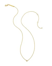 Tiny Ari Heart Sterling Silver Diamond Pendant Necklace White