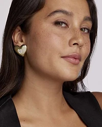 Sasha Heart Stud Earrings