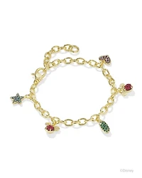 Disney | Kendra Scott Gold Mickey Mouse and Minnie Charm Bracelet Mix