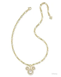 Disney | Kendra Scott Gold Mickey Mouse Crystal Frame Statement Necklace Mix