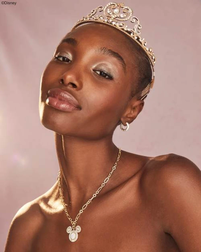 Disney | Kendra Scott Gold Mickey Mouse Crystal Frame Statement Necklace Mix