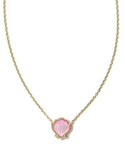 Brynne Shell Gold Short Pendant Necklace