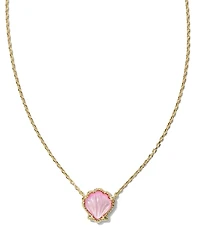 Brynne Shell Gold Short Pendant Necklace