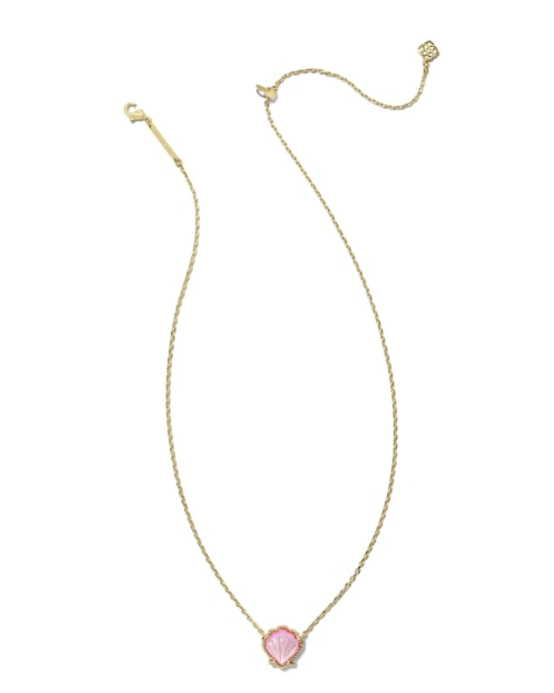 Brynne Shell Gold Short Pendant Necklace