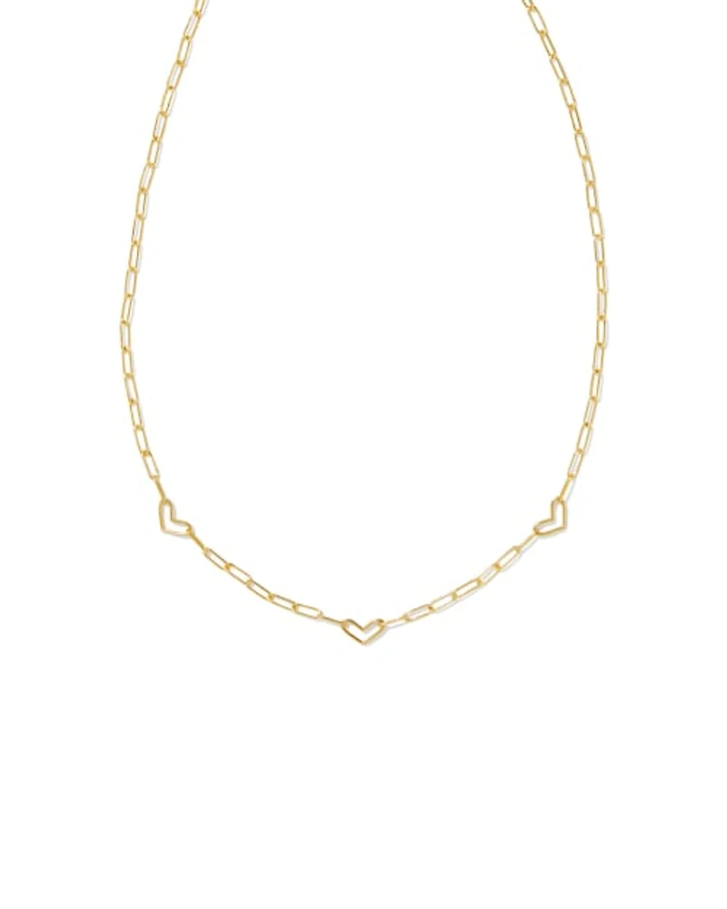 Kynlee Chain Necklace in 18k Gold Vermeil