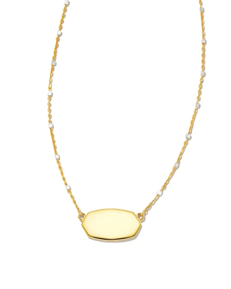 Elisa Metal Satellite Necklace in Mixed Metal