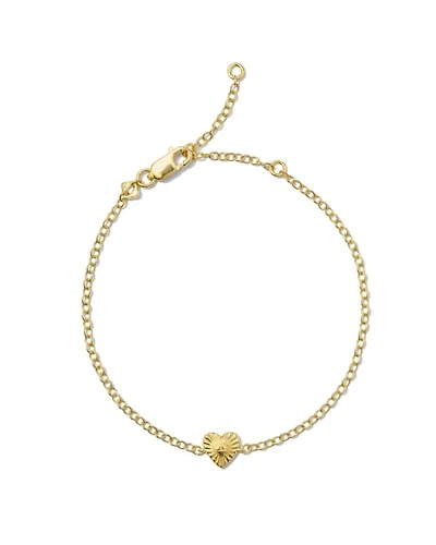Maia Heartburst Delicate Chain Bracelet 18k Gold Vermeil