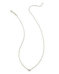 Toi et Moi 14k White Gold Pendant Necklace Blue Topaz and Tanzanite