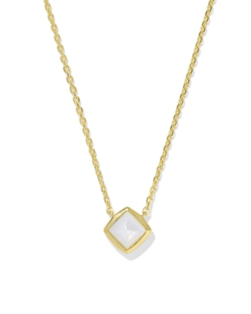 Alani 18k Gold Vermeil Pendant Necklace Ivory Mother-of-Pearl